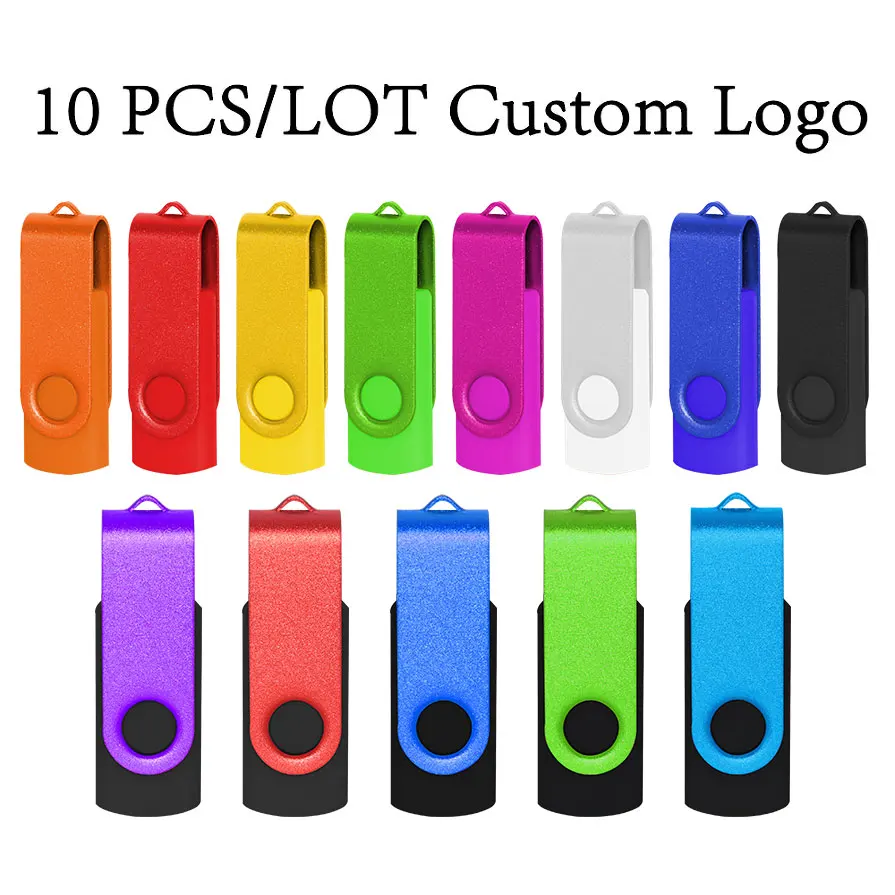 

10 шт. USB-флешки с возможностью нанесения логотипа, USB 2.0, 32 ГБ, 64 ГБ, 4 ГБ, 8 ГБ, 16 ГБ, USB-накопители, флеш-карты, U-диски