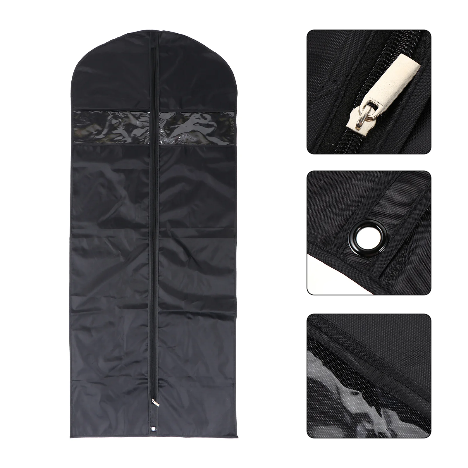 

1 pc Folding Clothes Protective Cover Dust-Proof Storage Washable Lightweight Zipper Design Oxford Cloth Reusable Travel Suit