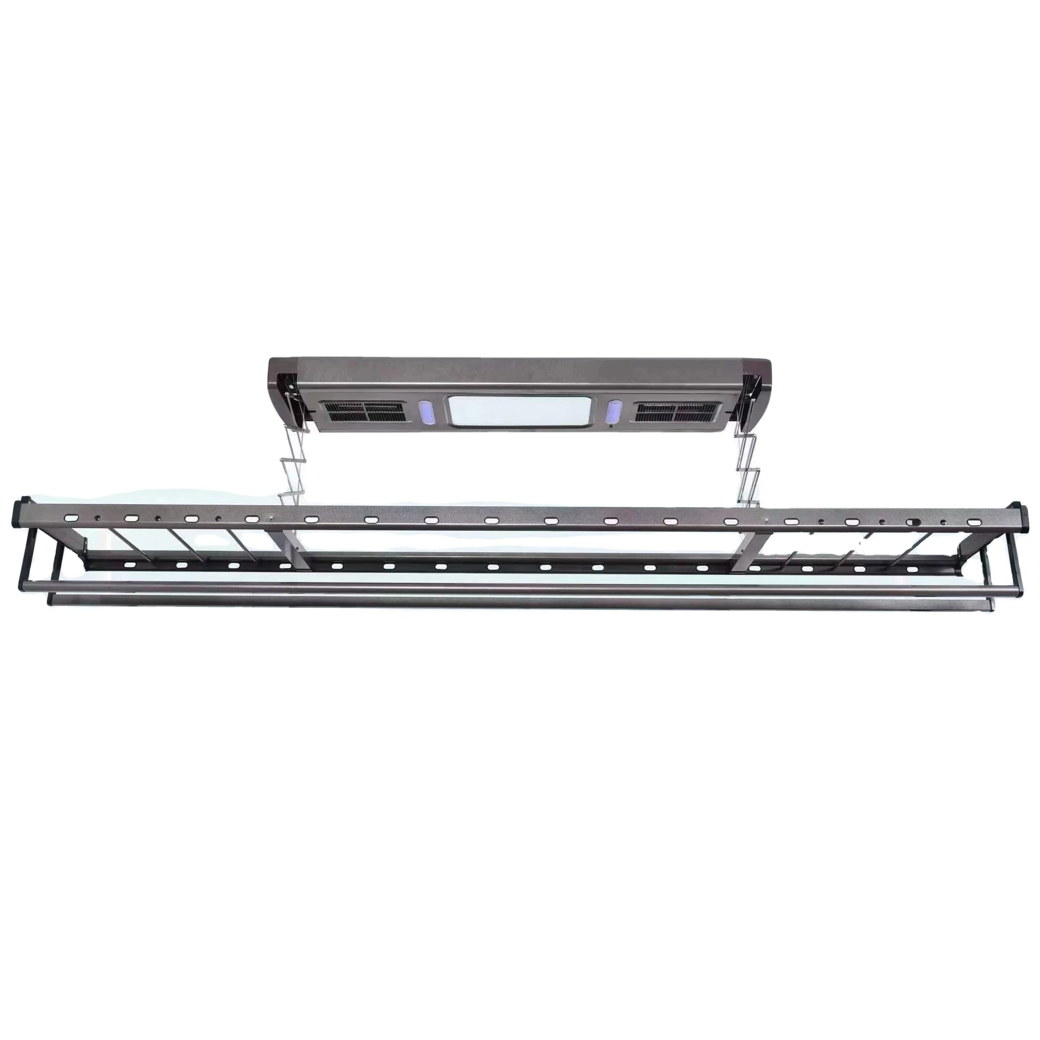 Multi-Color Aluminum Alloy Electric Heating Indoor Ceiling Clothes Drying Rack with USB Power Remote Control