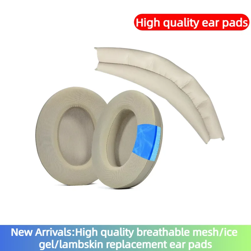 MOUDUNG Ersatz-Ohrpolster für Sony WH-1000XM3 WH-1000XM4 Headset, Ohrpolster, Kopfhörer, Lederhülle, Kopfhörer, Ohrenschützer