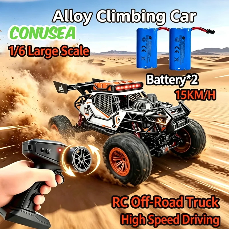 1/6 Rc Car Truck Ground Vehicles 2.4Ghz 4Wd Remote Control Cars Alloy Off-Road Climbing Large-scale Radio-Controlled for Adults