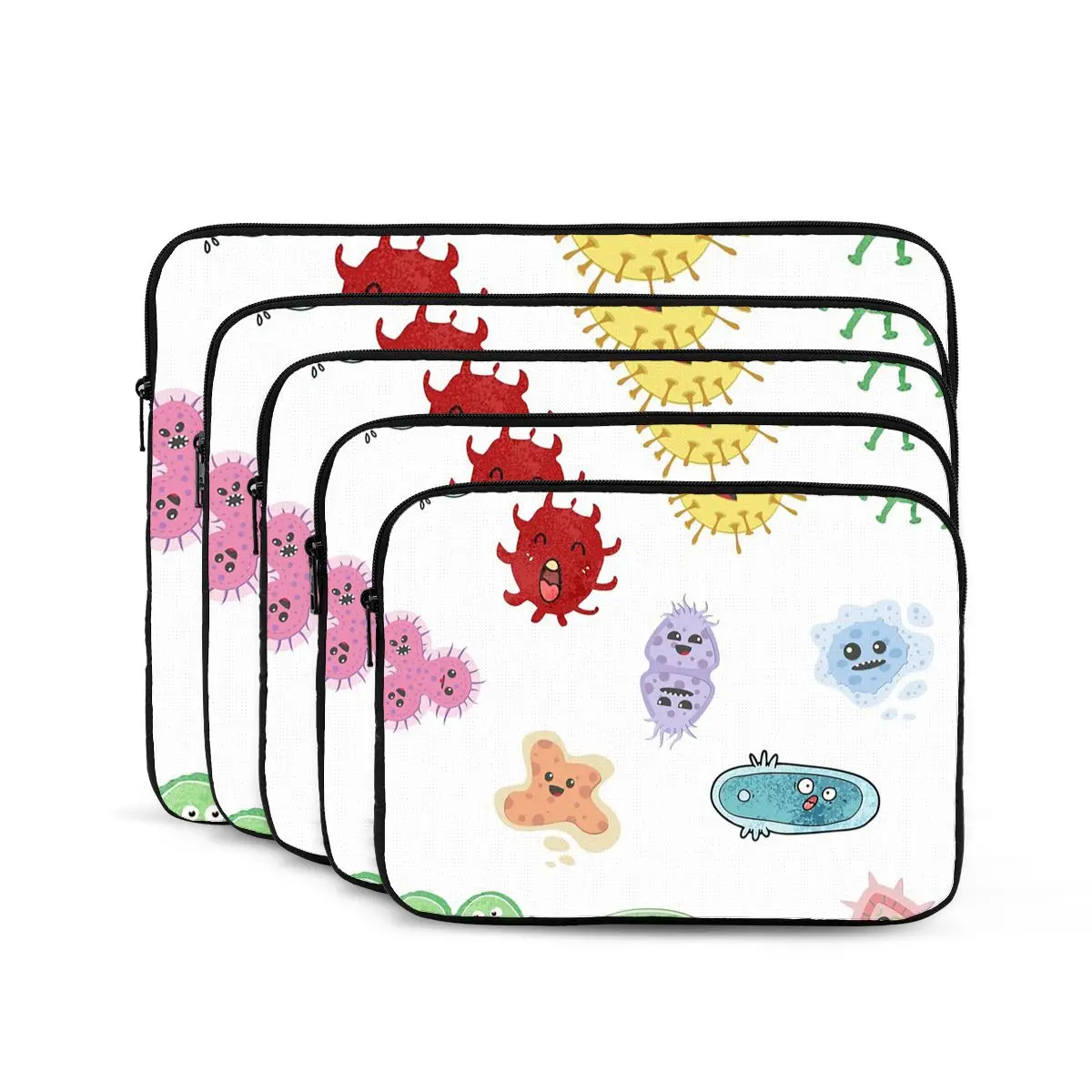 Ecoli MicroBiology Seamless Pattern Sticker Pack Notebook Laptop Bag  Notebook Sleeve Cover Bag Tablet Shockproof Case Bag