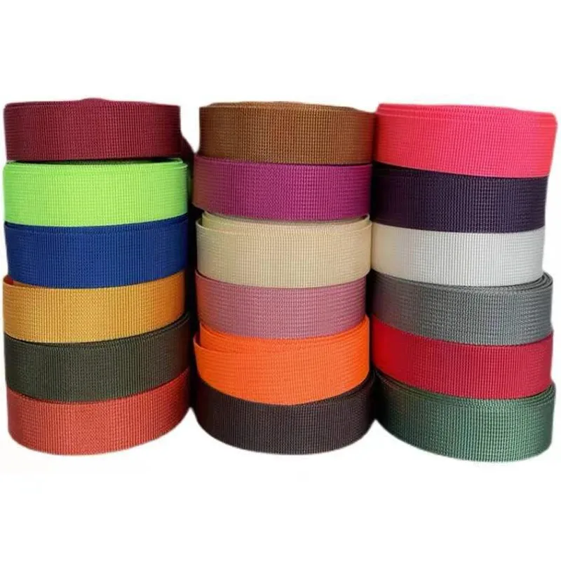 6M*25mm Colorful PP Webbing Strap Ribbon Band Tape Dog Collar Harness Backpack Bag Belt DIY Webbing Sewing Accessories