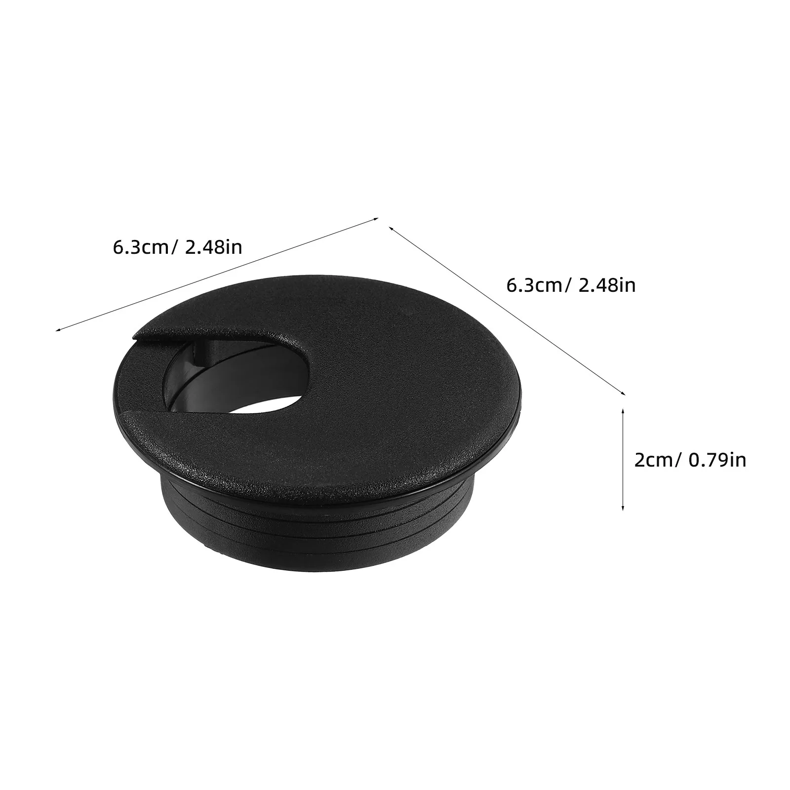 8 Pcs 2 Inch Desk Wire Grommets Cord Management Computer Cable Hole Top Cover ABS Table Organizer Caps