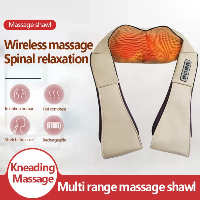 Shoulder and neck massager Cervical spine massager Trapezius muscle lumbar back neck neck shoulder kneading massage pillow