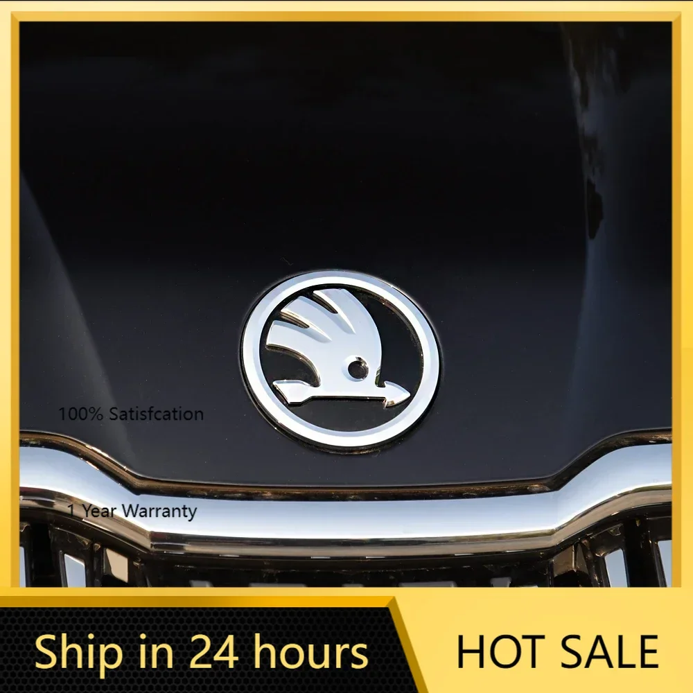 

Автомобильная наклейка 2025 Горячая 2 шт. Автомобильный значок на передний капот, эмблема на задний багажник, наклейка для Skoda Yeti VRIS Rapid Octavia a5 a7 Kodiaq Karoq Ka