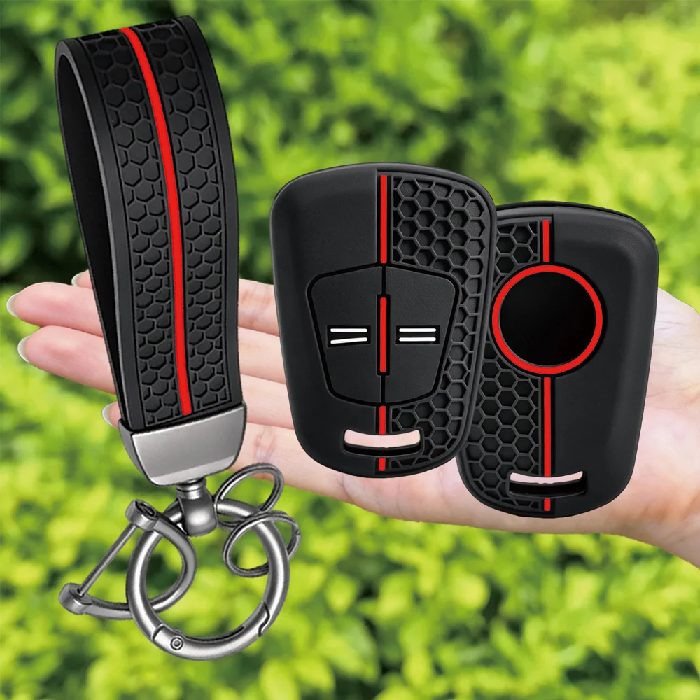Keychain 2 Buttons Silicone Car Key Housing Key Case Shell for Opel Vauxhall Astra H Cor-sa D Zaf-ira B 2005 2006 2007 2008 2009