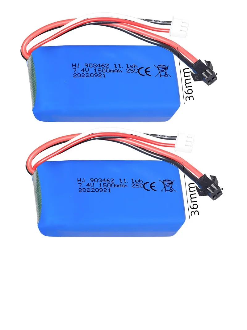 

Аккумулятор Lipo Rc 7,4 В, 1500 мАч, 2S, фоторазъем для радиоуправляемой лодки/радиоуправляемых игрушек, запасные части для гоночной лодки