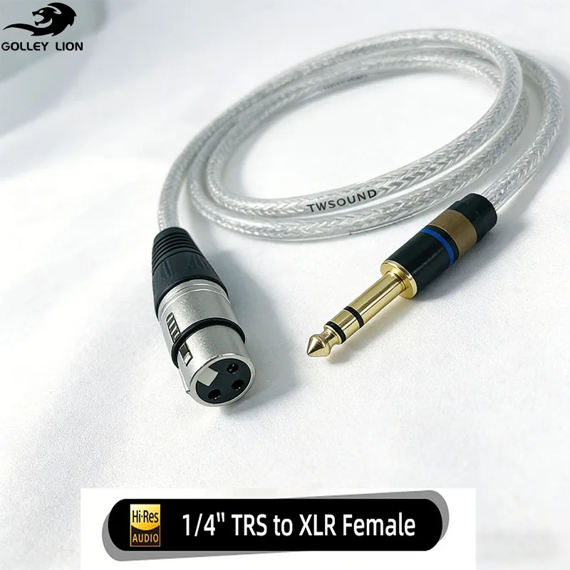 

Microphone Cable XLR 3-Pin To Jack 6.5mm Mic Lead Aux Cord TRS 6.35 Mm/6.5 Mm Male To XLR Female Cord for AMP Pro Audio