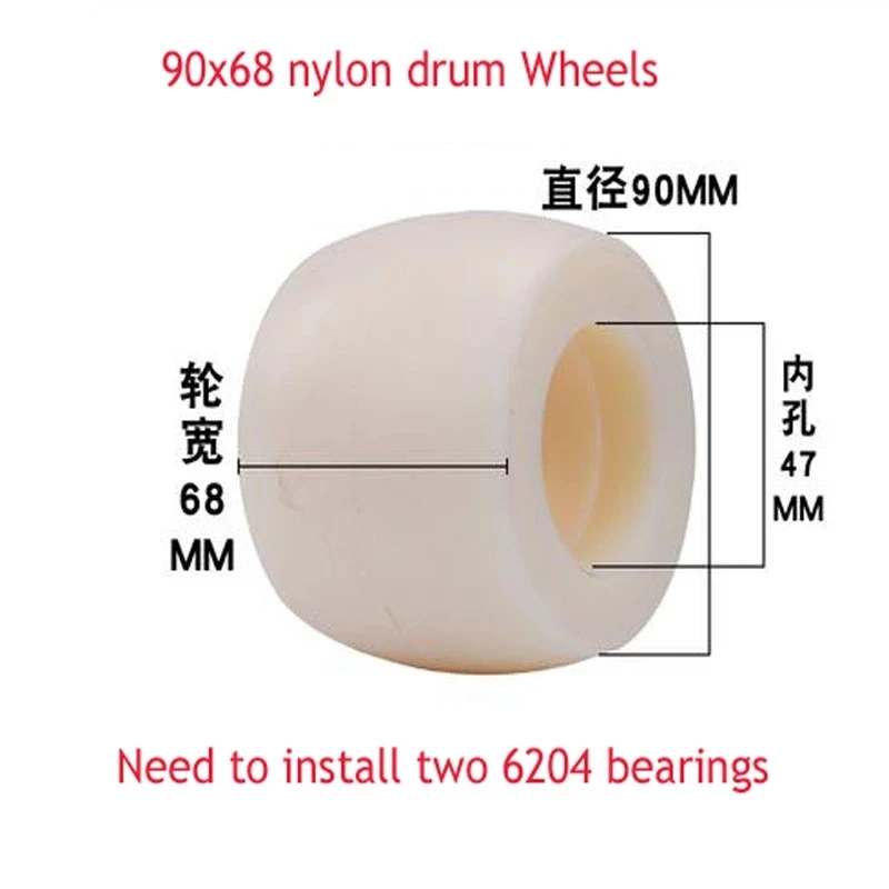 

1pc Forklift Wheel Accessories Nylon Wheel Manual Hydraulic Truck Ground Bull Cart Lron Core PU Polyurethane Lifting Bearing