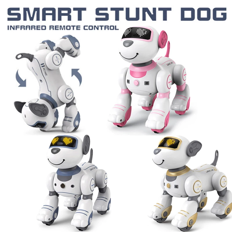 

Умная трюковая собака, инфракрасный интерактивный робот с дистанционным управлением, игрушка для мальчиков и девочек, рождественские подарки, умные развивающие детские игрушки