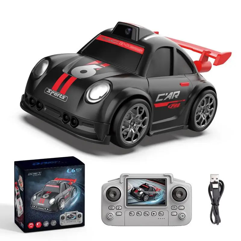 Mini RC Drift Car 2.4G FPV WiFi Camera Screen Remote Control 1 Set for Home Indoor Racing Competition Kids Family Game Toy