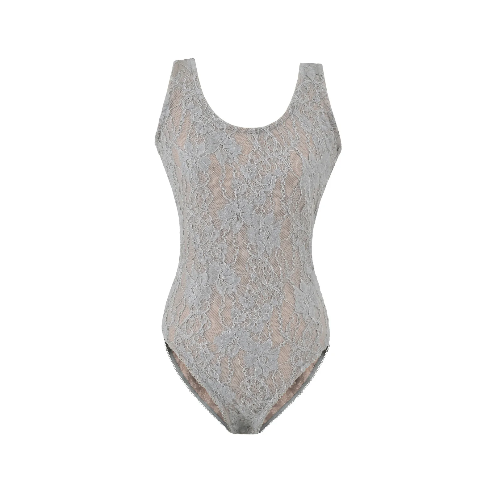 Sexy Lace Trim Camouflage Jumpsuit Slimming Bodysuit Hidden Button Sweet Style Chinese Production Thin Fabric mid Waist Short...