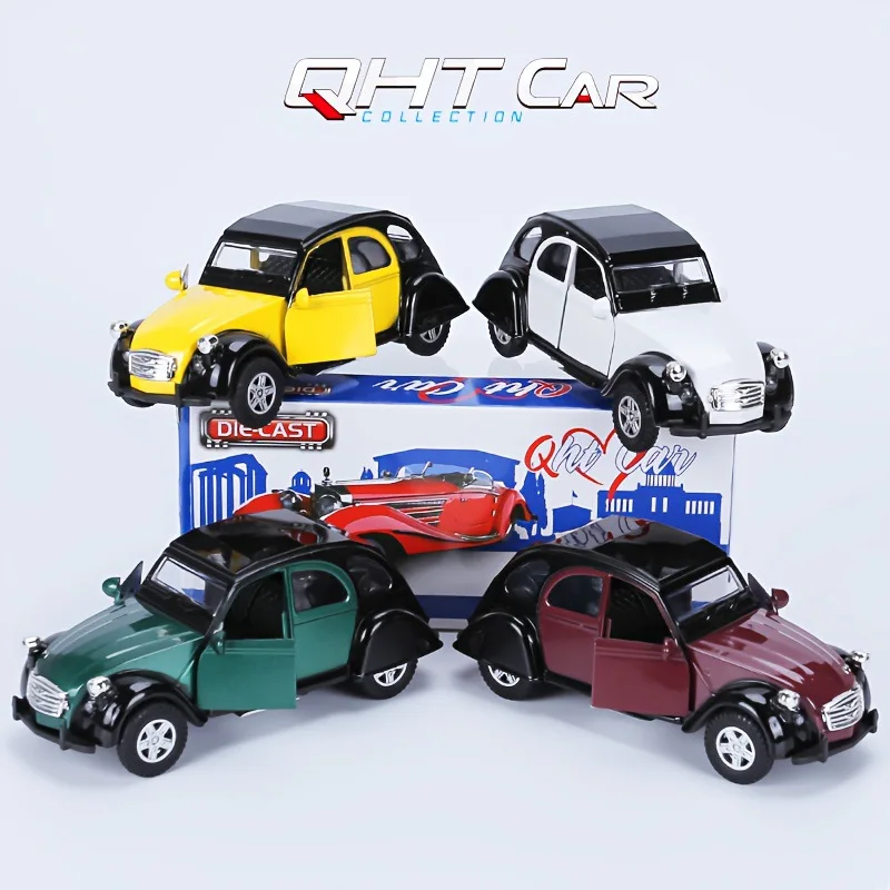 1:36 legering vintage automodel, dubbele deur auto speelgoed, prachtige collectible ornament automodel, groothandel