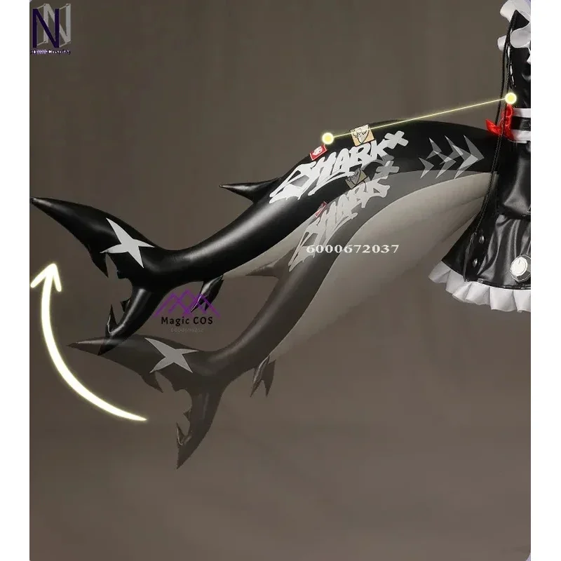 Zenless Zone Zero alta calidad Ellen Joe Cosplay peluca vestido de sirvienta uniforme cola Victoria limpieza fiesta de Halloween traje de mujer