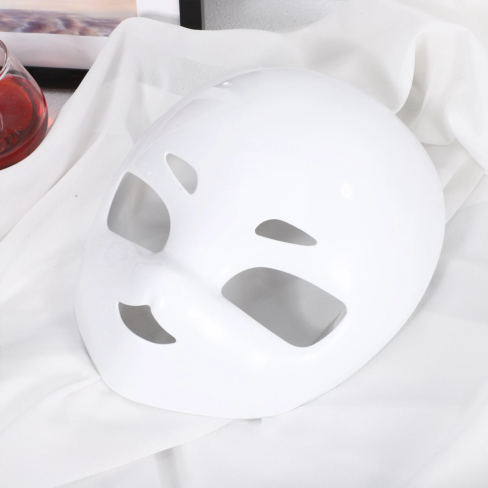 

Skull Mask White Realistic Face Masks for Halloween Masquerade Costume Plastic Full Face Decor Props Accessories