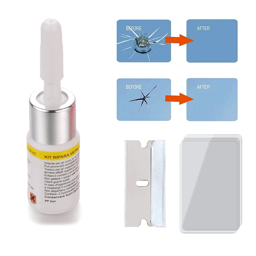 Na venda Car Windshield Rachado Repair Tool, DIY Car Window, Phone Screen Repair Kit, Glass Curing Glue, Auto Glass Scratch