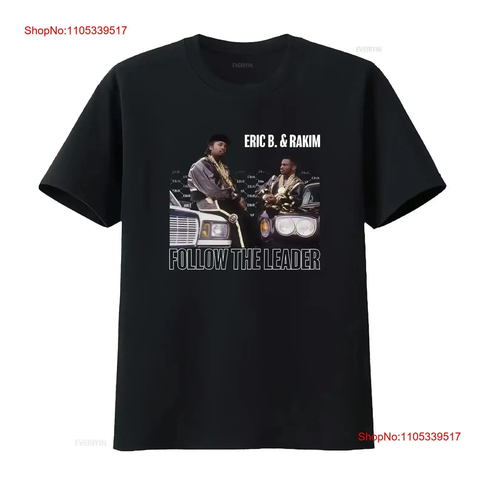 Follow the Leader T Shirt Eric B Rakim Paid in Full Let Rhythm Hit 'Em vintage Washed Soft homme Stretched fashion Versatile