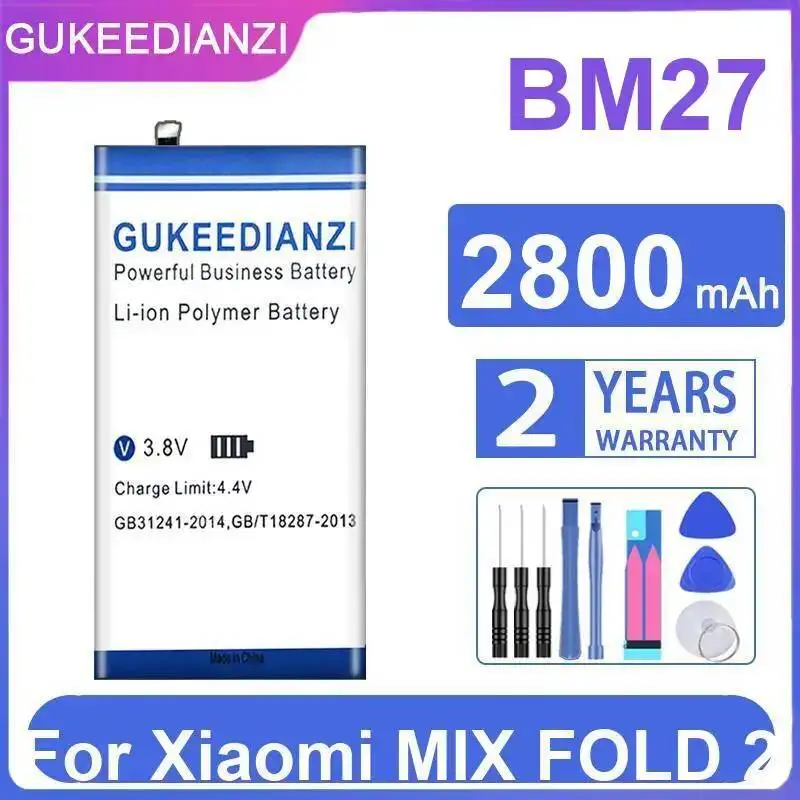 

For Xiaomi Mix Fold 2 Mobile Phone Battery 2800mAh BM27 Reliable Power