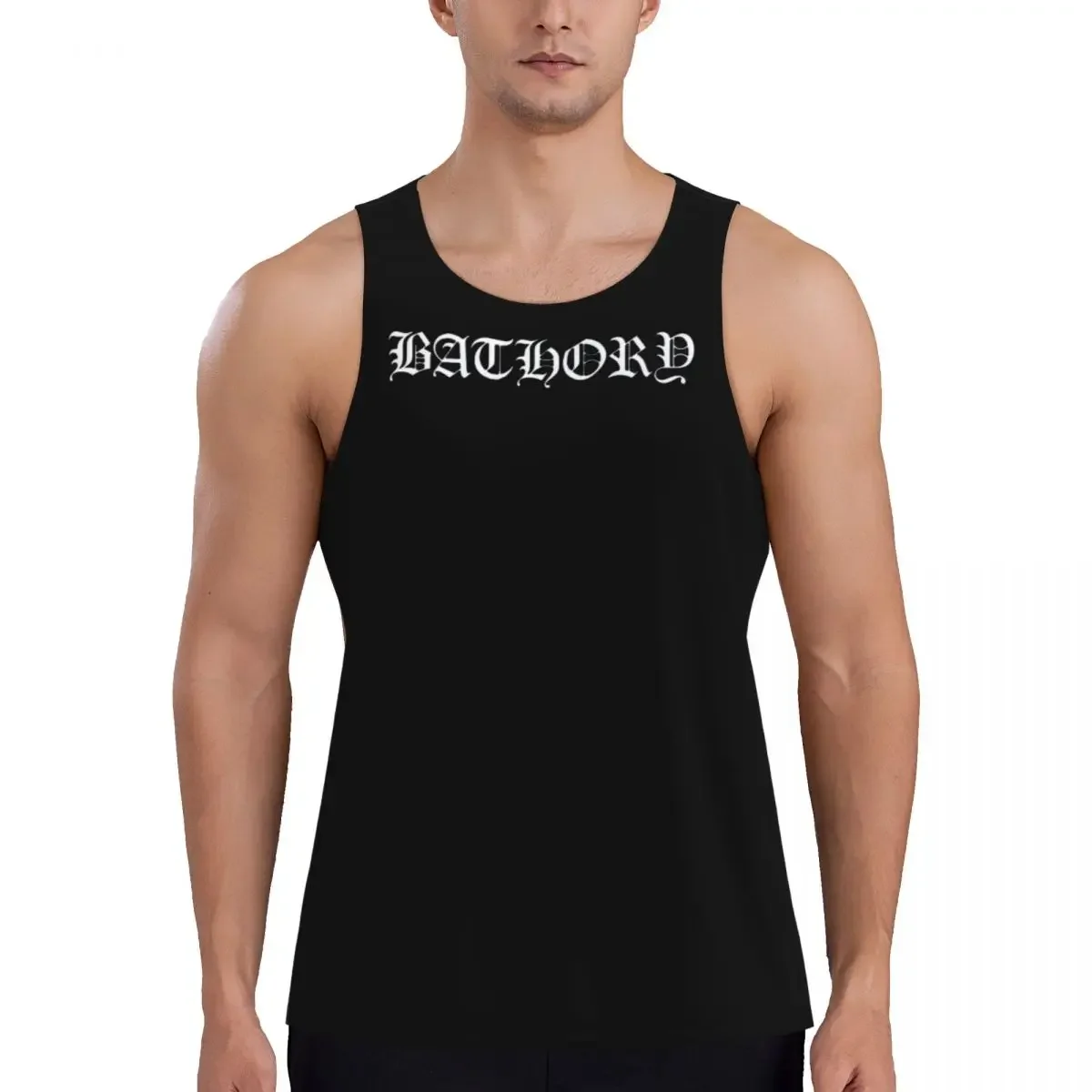 Quick Dry Bathory Logo (1) Gym Tank Muscle Sleeveless Shirt Bodybuilding Breathable Vest