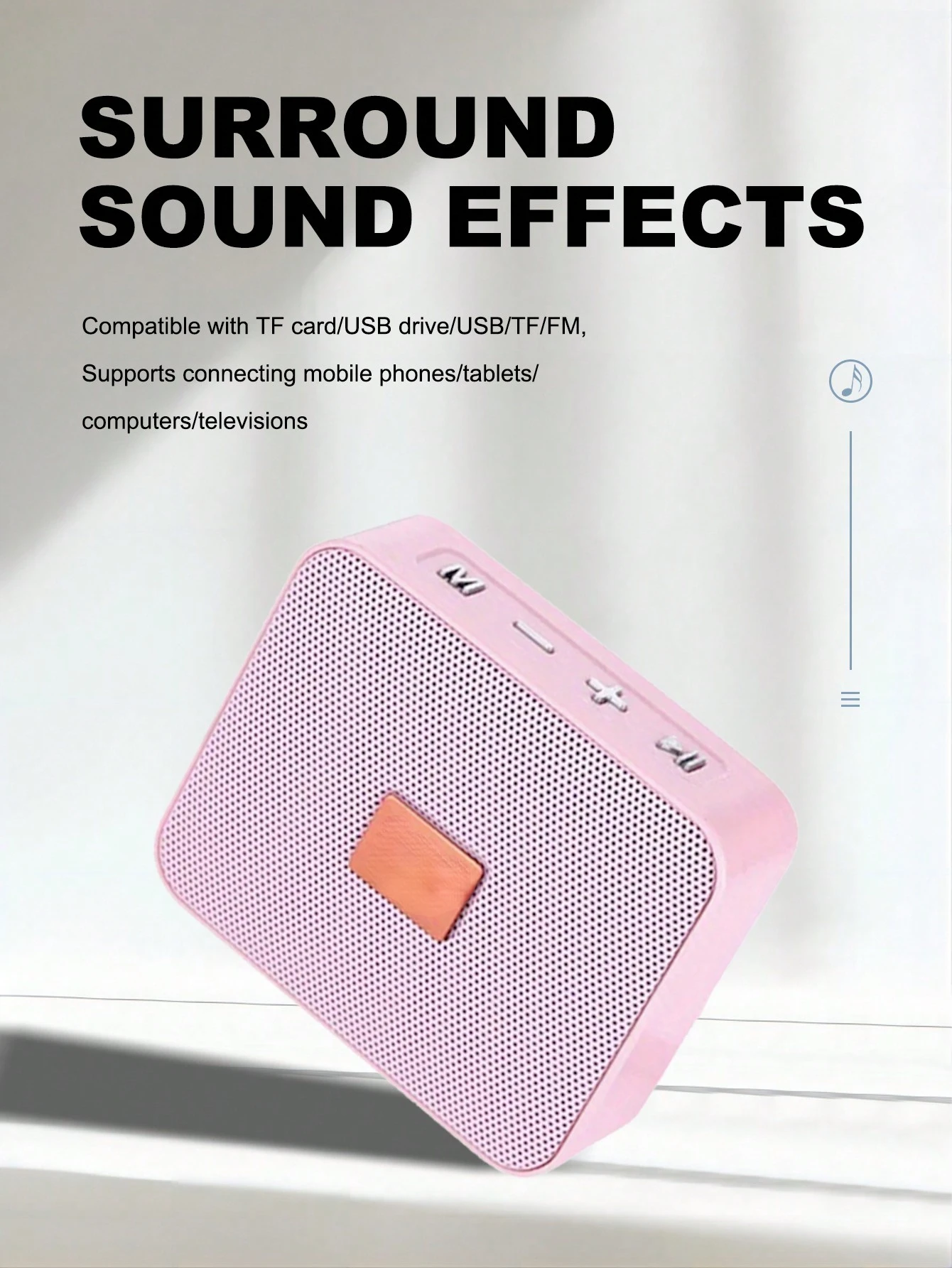 

TG166 Outdoor Portable Mini Wireless Speaker, Small And Cute Speaker Music Player, TWS Hands-Free Call/FM/TF Card/USB Drive, Con