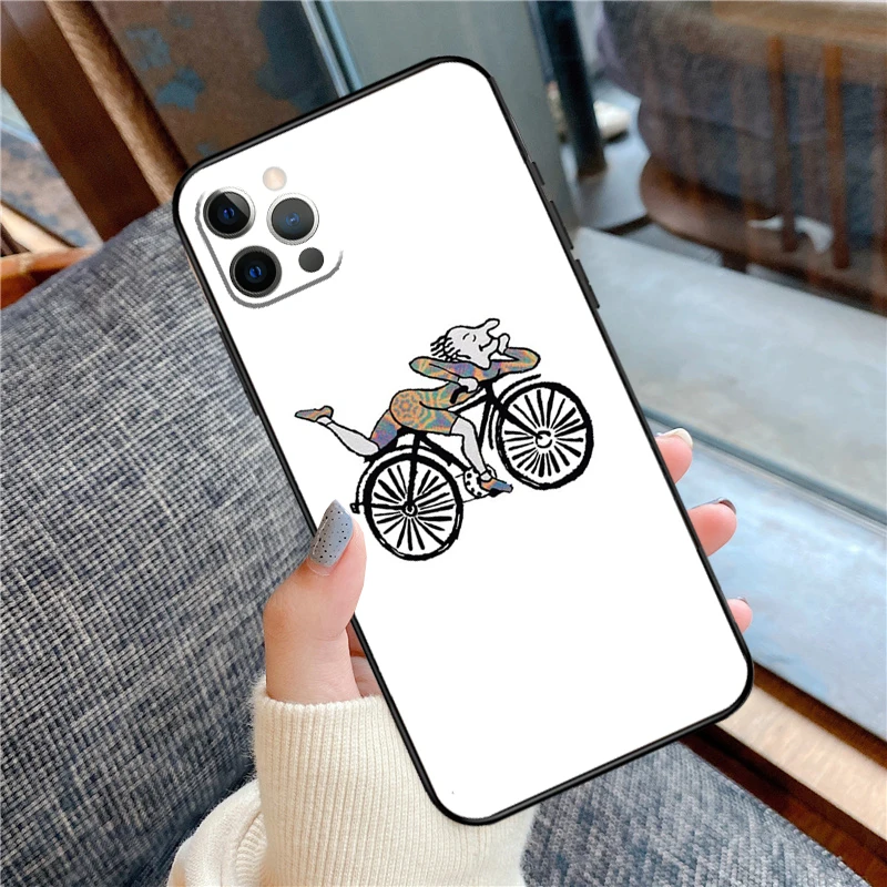 LSD Albert Hofmann Bicycle Day Phone Case For iPhone 11 12 13 14 15 16 Pro Max 12 13 Mini X XR XS MAX 14 Plus Cover