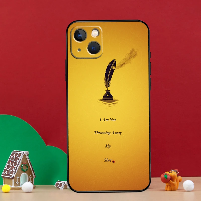 Hamilton Musical Lyrics Capa For iPhone 15 11 14 Pro Max 12 13 14 Pro Max Plus X XR XS Max 12 13 Mini Phone Case