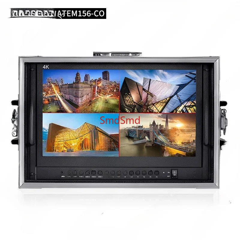 ATEM156-CO 15.6-inch 4K multi-screen broadcast-grade portable box-mounted director monitor