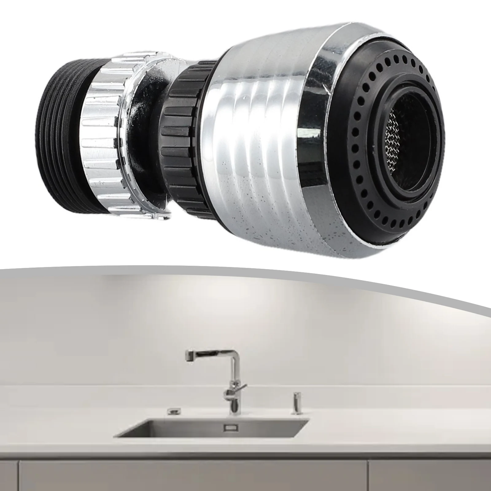 Faucet Splash Nozzle Water Saving Tap Head 360 Degree Rotate Swivel Water Saving Tap Aerator Faucet Nozzle Filter Kitchen