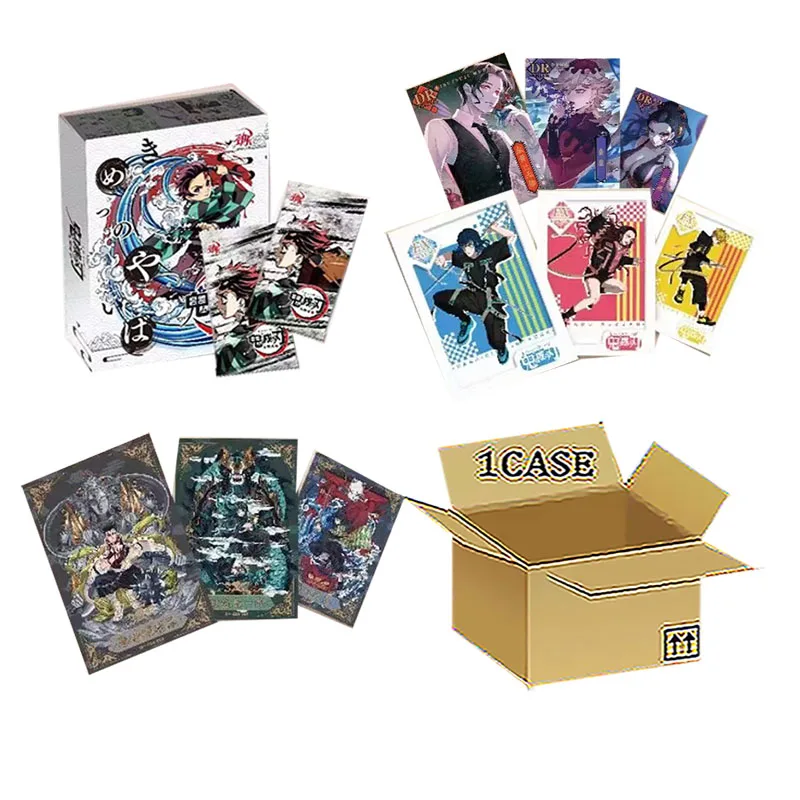 

Wholesales Demon Slayer Collection Cards Strong Demon Slayer Kimetsu No Yaiba Infinite Castle Right Angle Thick Anime Cards