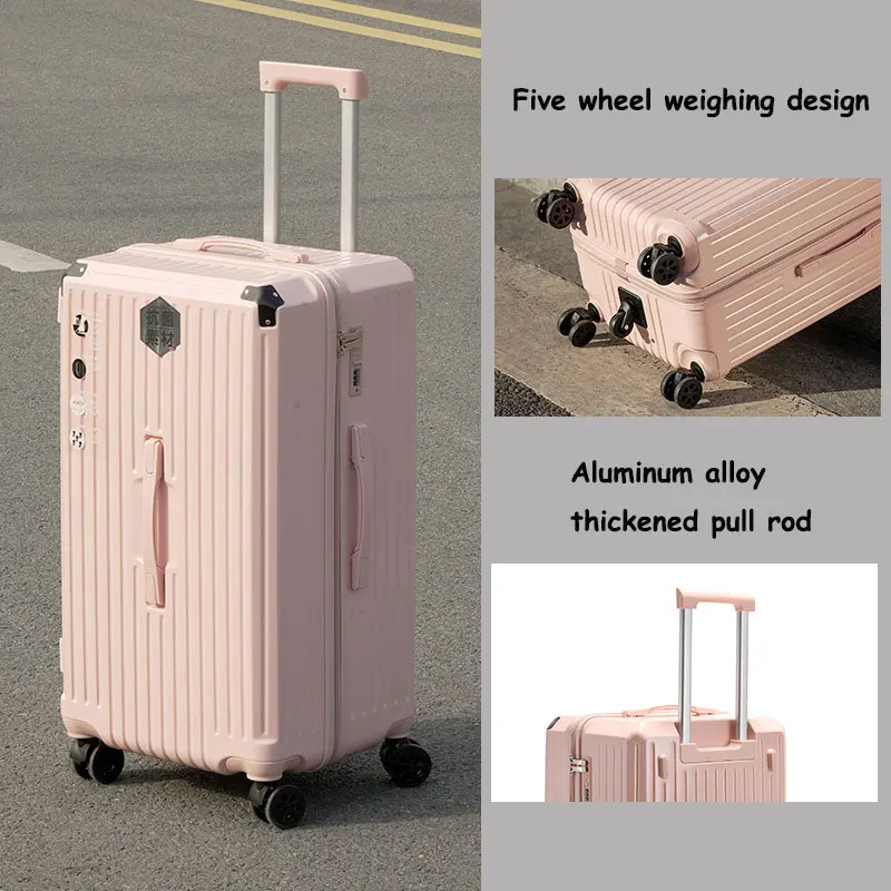 Five Wheel Thickening Travel Suitcase Rolling Luggage 22/24/26 inch Large Capacity Trolley Luggage Carry-On Cabin Suitcase