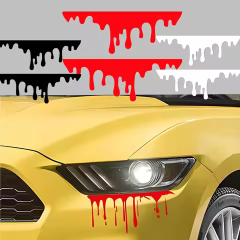Car Sticker Blood Drop Funny Reflective Red Blood Bleeding Rear Front Headlight Decal Taillight Cover Motorcycle Accessories