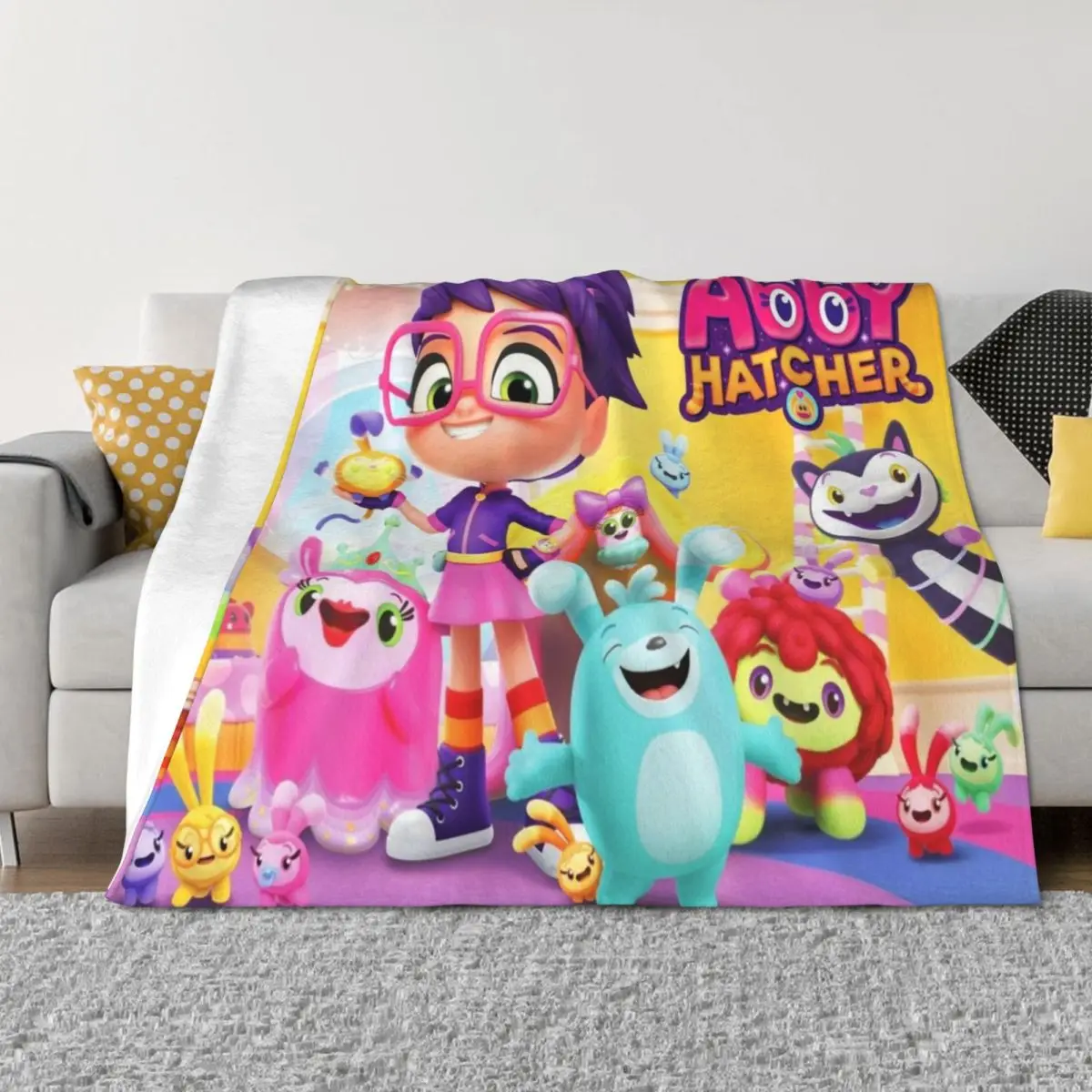 

Abby Hatcher characters fuzzly catcher abby hatcher season 2 abby hatcher adventure bike MO and Bo Throw Blanket