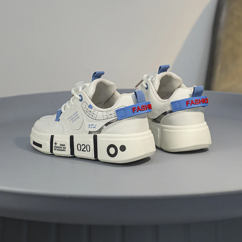 الوالدين والطفل جديد الدانتيل متابعة الأطفال أحذية جلدية عادية الطلاب منخفضة أعلى أحذية رياضية الأولاد مقاومة للاهتراء عدم الانزلاق مجلس الأحذية #5