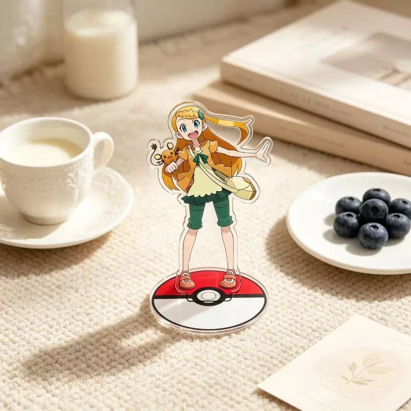 Standing Sign for Pokemon Black Cat Super Togepi Pink Fairy Stand Green Gardevoir Pink Fox Halloween Girl Standpokemon Acrylic