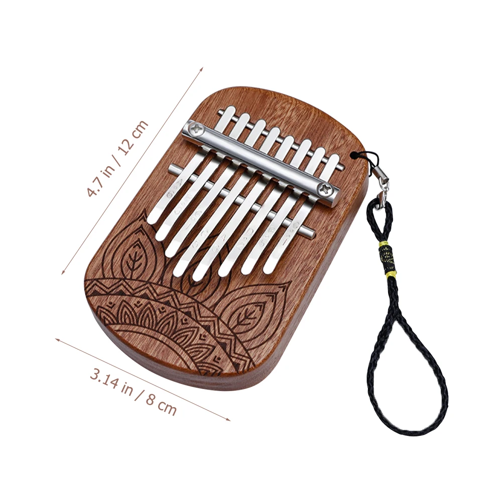 

8-Key Kalimba For Beginners Wood Finger Small Musical Portable Home Gift Christmas Lightweight Wood Thumb Piano 8 Key Kalimba