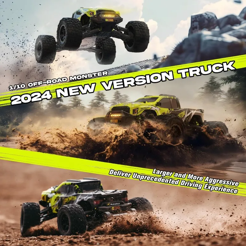 1/10 RTR Brushless Fast RC Cars for Adults,Max 50mph Hobby Electric Off-Road Monster Truck,Waterproof High Speed RC Car image 2