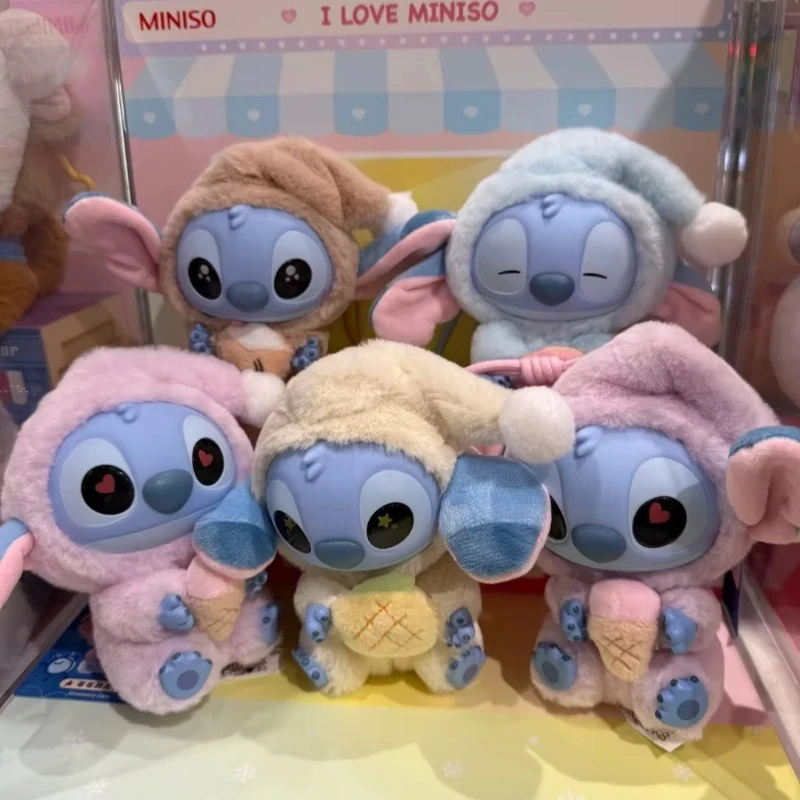 

Disney Stitch Series Blind Box Plush Vinyl Toy Cute Doll Replica Mystery Bag Pendant Decor Gift Eat Something before Sleep Theme