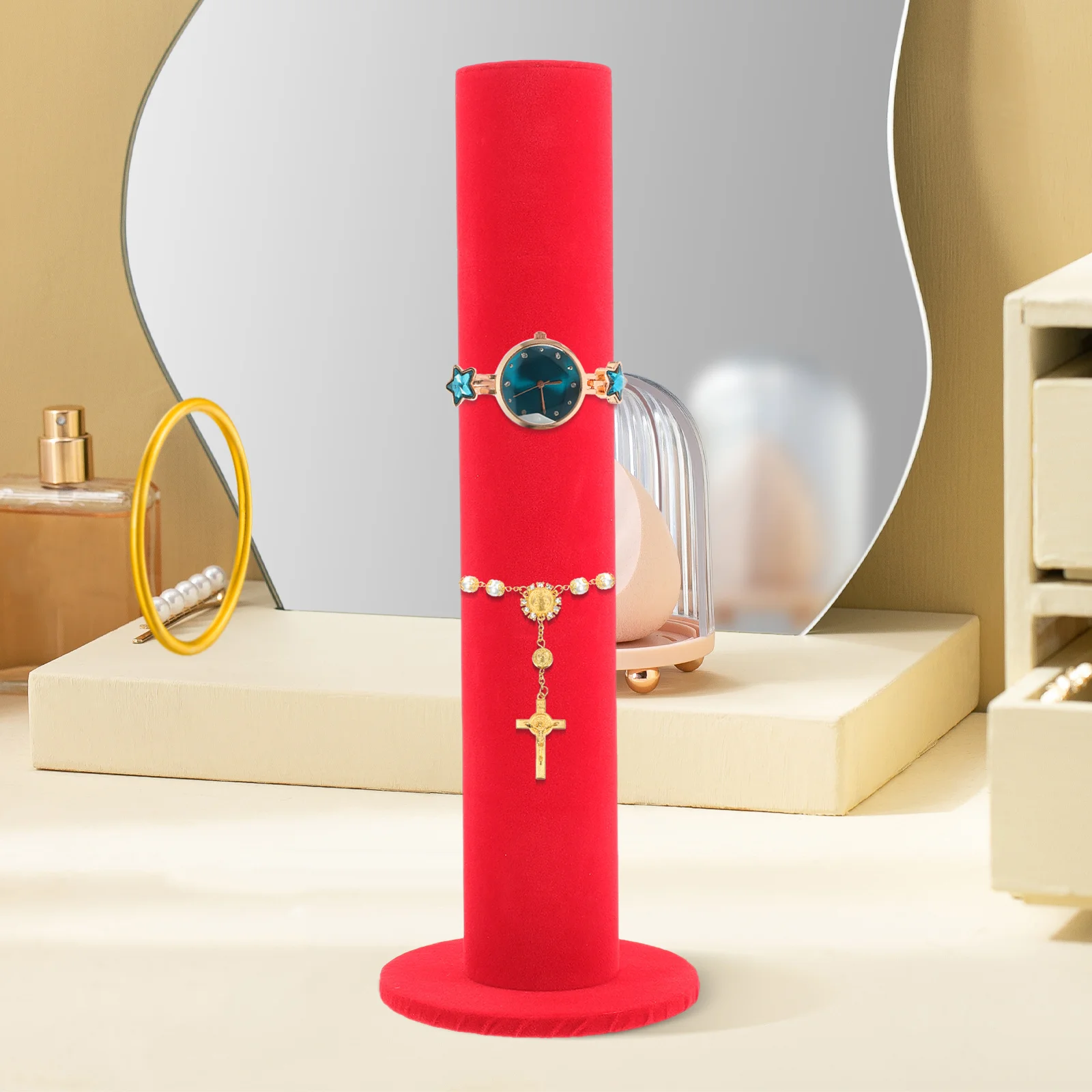 

Lint Hair Tie Holder Display Stand For Women Jewelry Rack Storage Organizer Bracelet Watch Headband Shelf