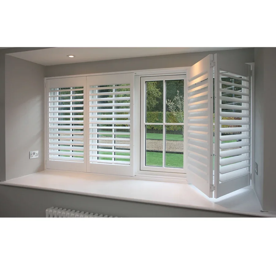 yyhcEuropean Style Modern Design Door Window Movable Louver Wooden Plantation Shutters