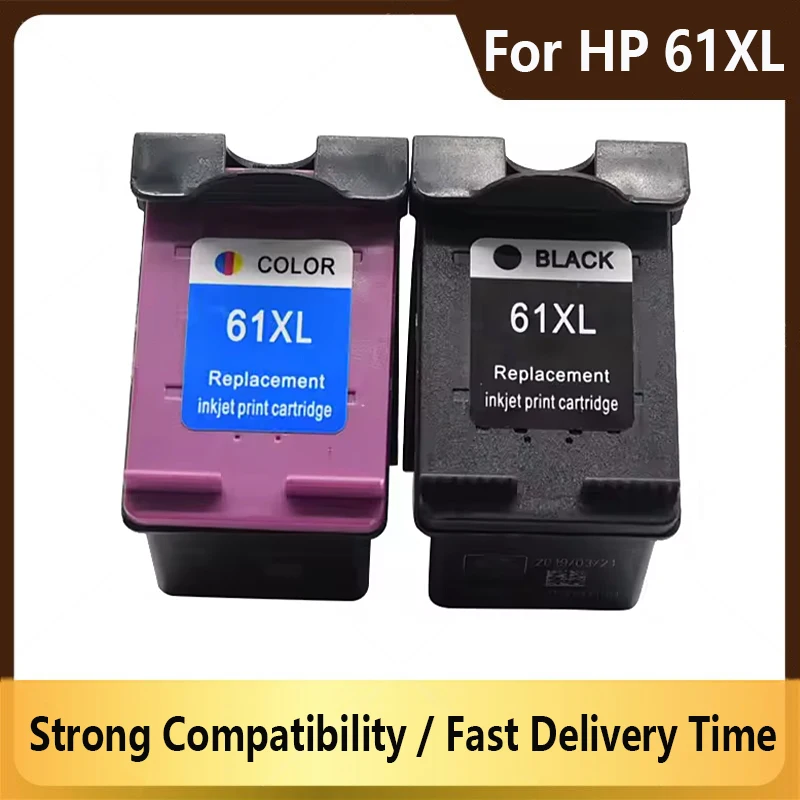 

61XL Compatible Ink Cartridge for HP61 for HP 61 XL Envy 4500 4502 5530 Deskjet 1050 2050 3050 3054 3000 1000 Printer