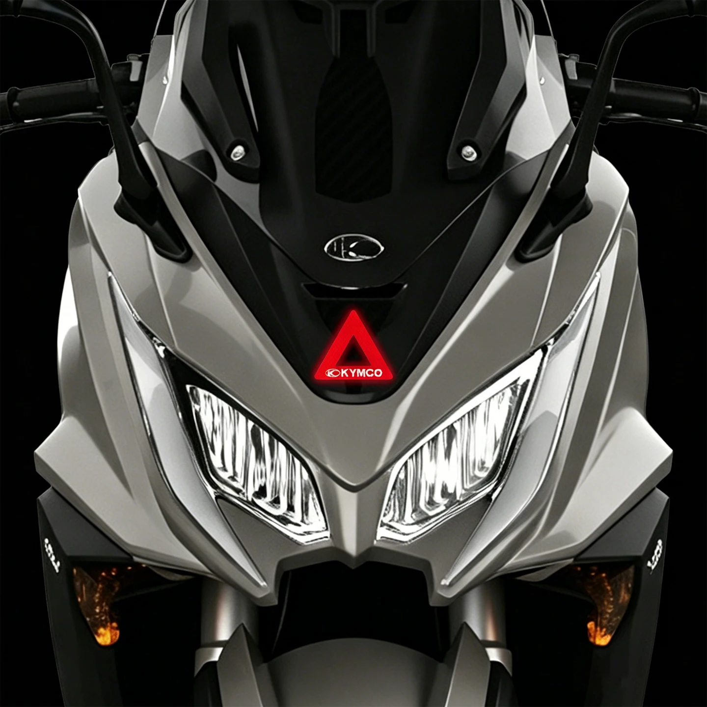 For KYMCO AK550 Agility 50 125 Skytown People S Strong Reflective Triangular Warning Stickers Motorcycle Moto Accessories Decals view 6