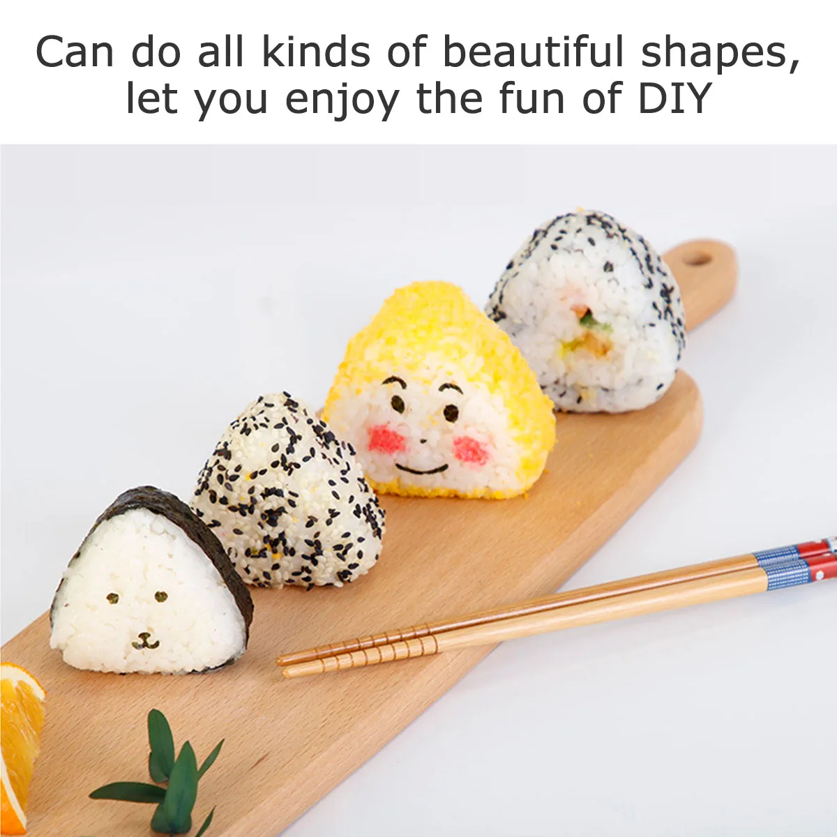 

3Set Adorable Triangle Rice Ball Mold Sushi Cuisine Seaweed Moulds Safe Eco Friendly Chocolate Soap Hard Candy Fudge Fondant