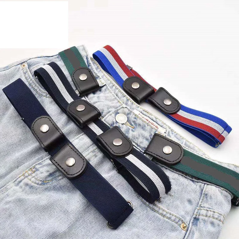 2026 Hot Men's and Women's Invisible Belt Without Buckle Seamless Lazy Belt Wild Elastic Jeans Belt Decoration Ins Wind