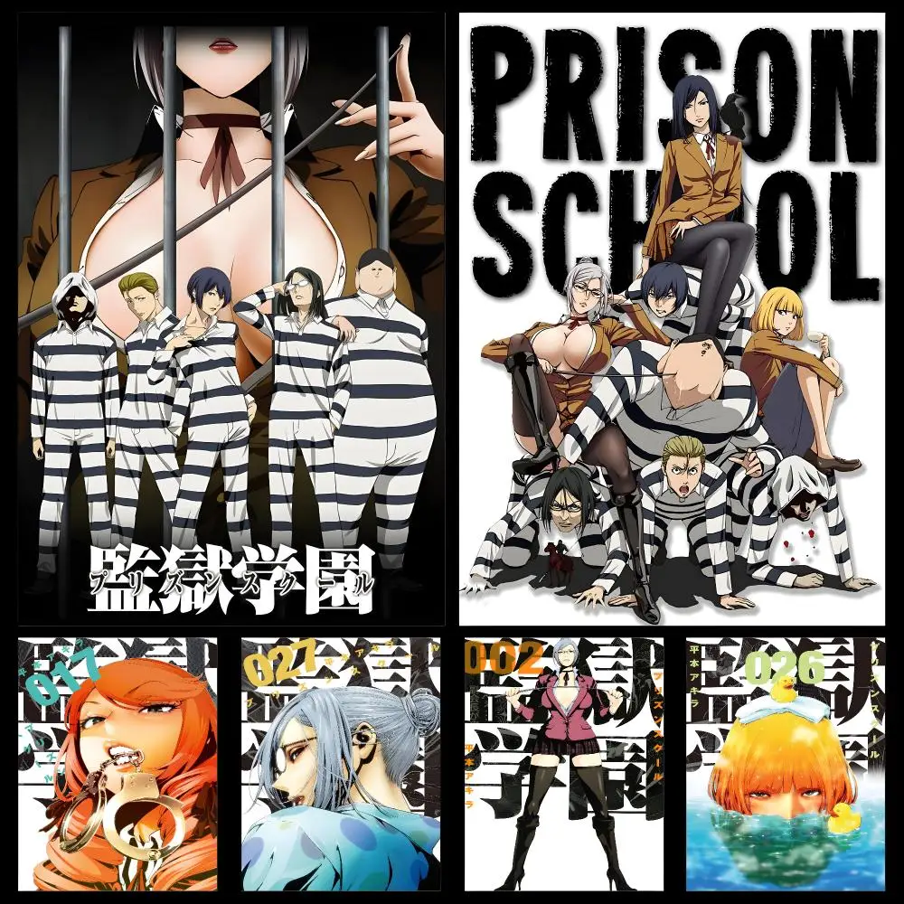 Póster de Anime Prison School Kiyoshi Hana, cómico, de manga, autoadhesivo, decorativo, HD, para garaje, sala de juegos, sala de estar, regalo