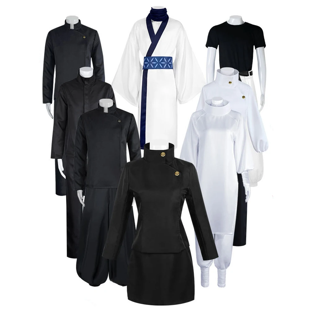 

Hot Anime Gojo Satoru Geto Suguru Cosplay Costume High School Uniform Suit Halloween Costume Men Adult Full Set Collection