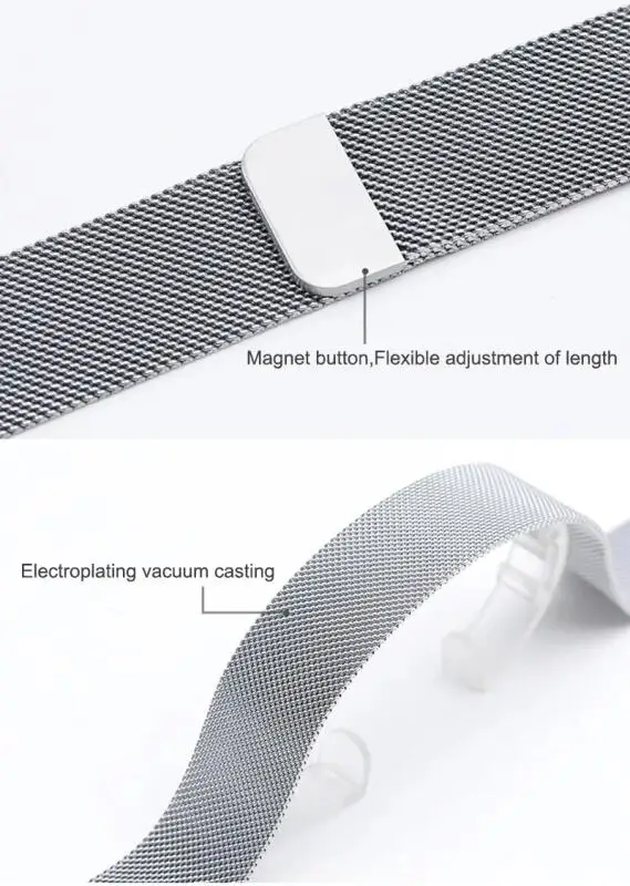 18 mm 20 mm 22 mm Armband für Garmin Venu 4 41 mm 45 mm/Venu 3 2 SQ Milanese Loop für Garmin Forerunner 55 158 245 265 645 970 570 – Detail 26