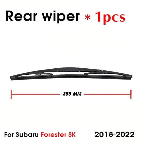 Imagen 2 del producto Juego de escobillas de limpiaparabrisas delanteras y traseras para Subaru Forester SK 2018 2019 2020 2021 2022 ventana delantera y trasera 26 ""+ 16"" + 14""