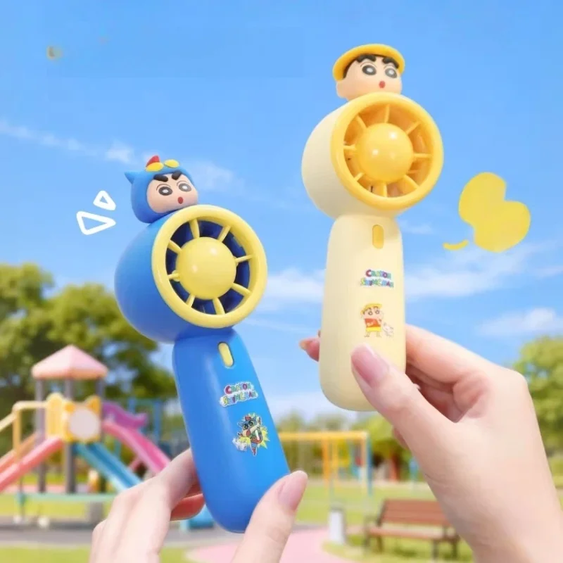 

Мини-портативный вентилятор Crayon Shinchan в виде милой фигурки, перезаряжаемый, для охлаждения летом на улице, в подарок для женщин и девочек