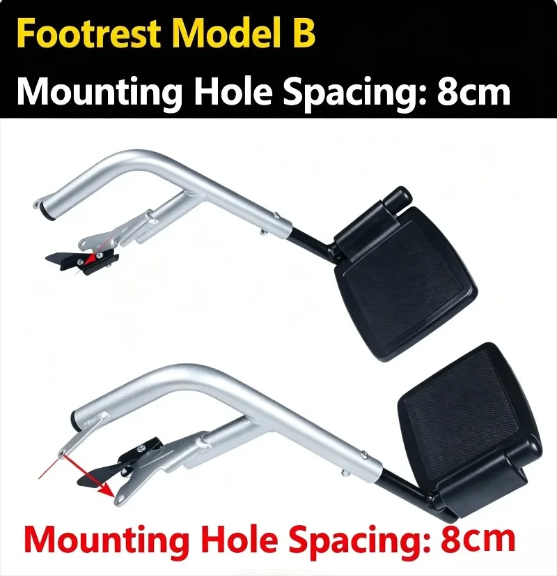 NF Universal Cross Footrest Foot Plate Replacement Pedal Spare Parts For Electric Wheelchair Handicap Mobility Wheelchair